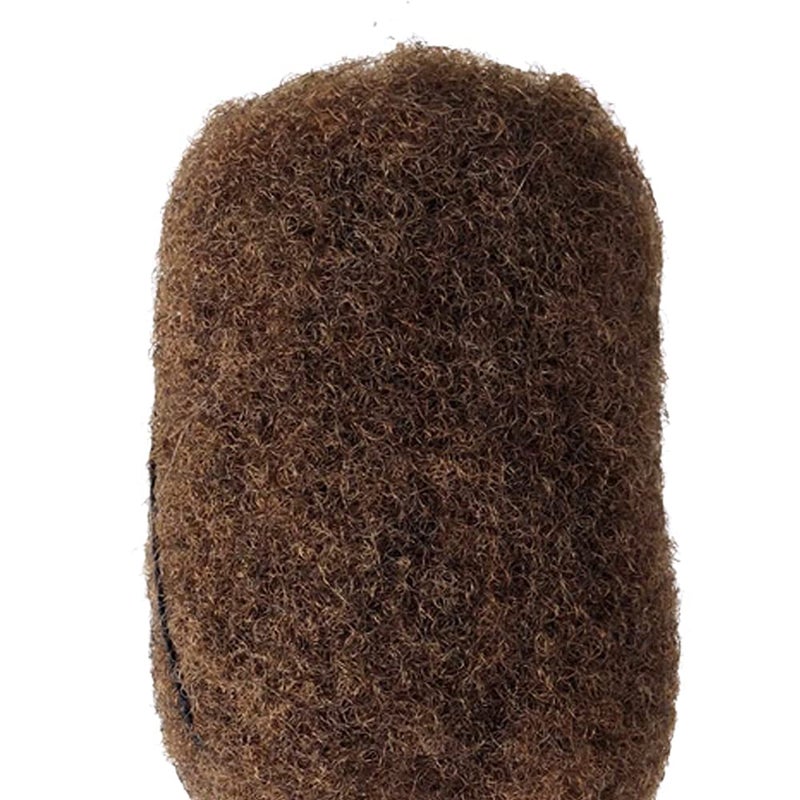 YONNA Tight Afro Kinky Bulk For DreadLocks,Twist Braids Human Hair Medium Ash Brown #8 8Inch - Image 2
